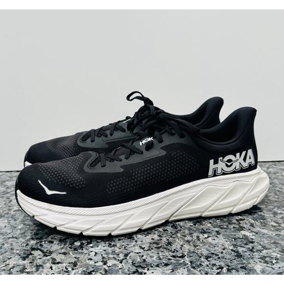 Hoka One One Arahi 7 Shoes Mens 12D Black 1147850 BWHT main image 9